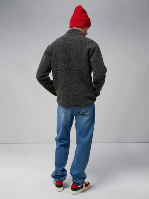 J.Lindeberg Dustin Wool Fleece Jacket Grey Melange