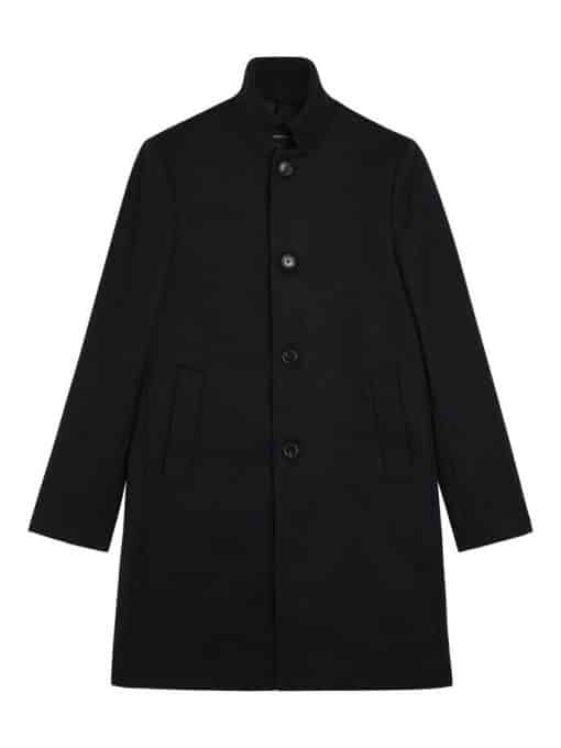 J.Lindeberg Holger Melton Wool Coat Black