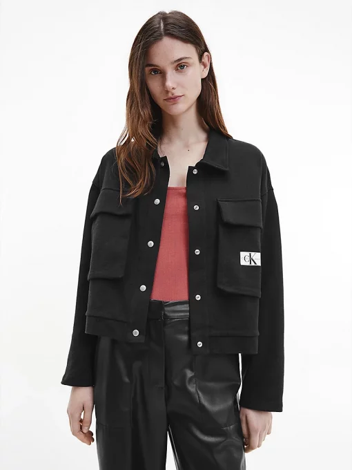 Calvin Klein Heavy Weight Overshirt Black