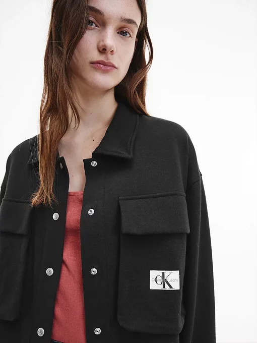 Calvin Klein Heavy Weight Overshirt Black