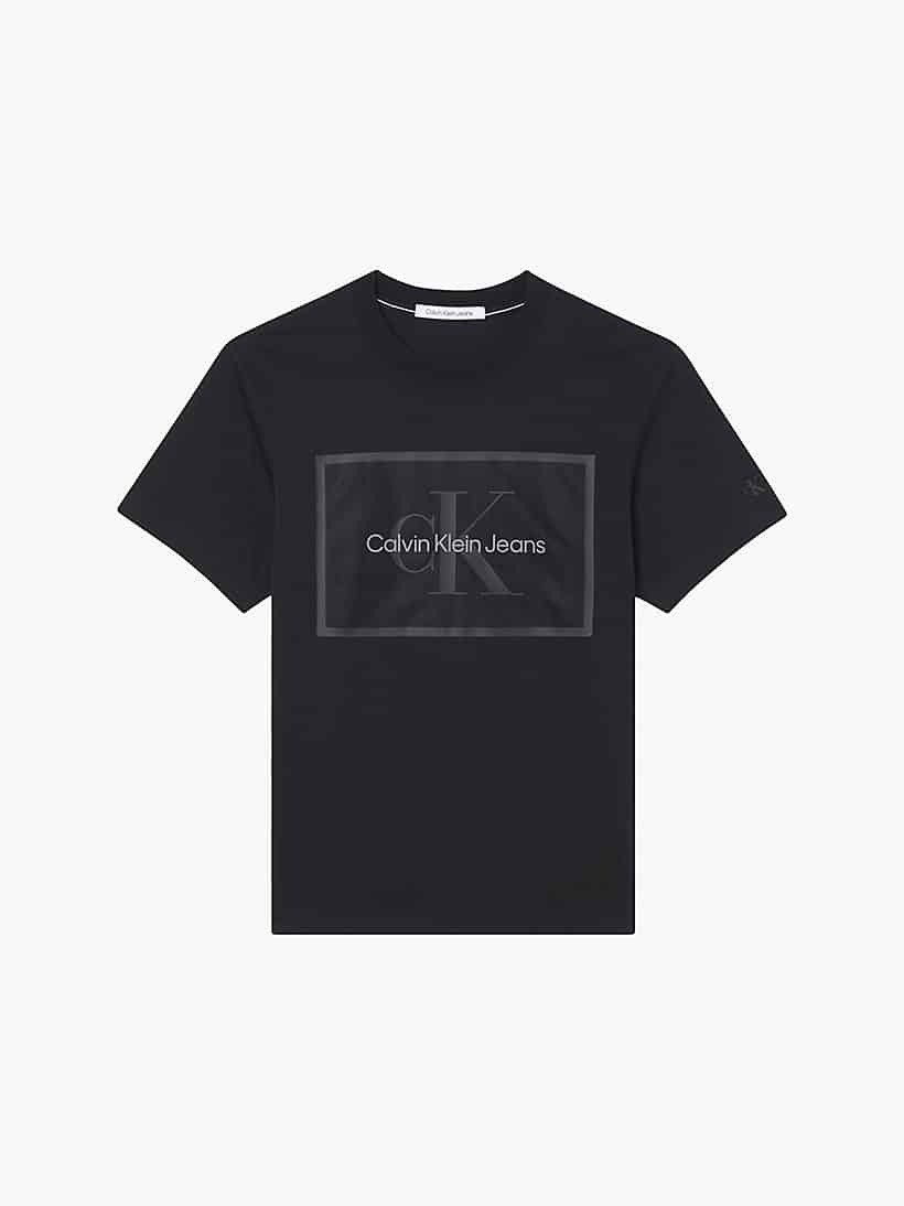 Buy Calvin Klein Organic Cotton Mesh Logo T Shirt Black Scandinavian Fashion Store