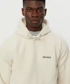 Les Deux Duncan Pile Hoodie Ivory