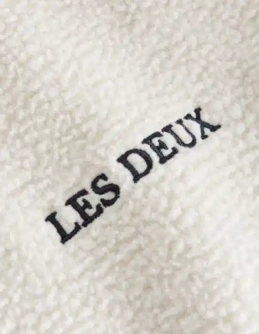 Les Deux Duncan Pile Hoodie Ivory