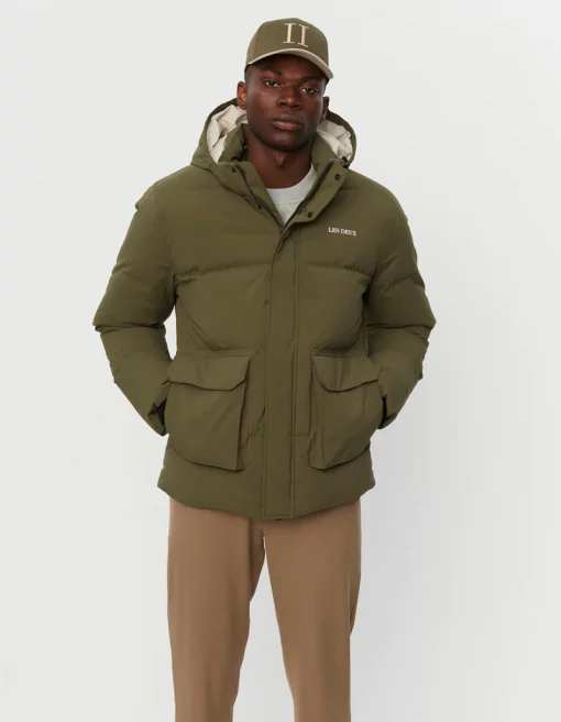 Les Deux Maddox Down Jacket Olive Night