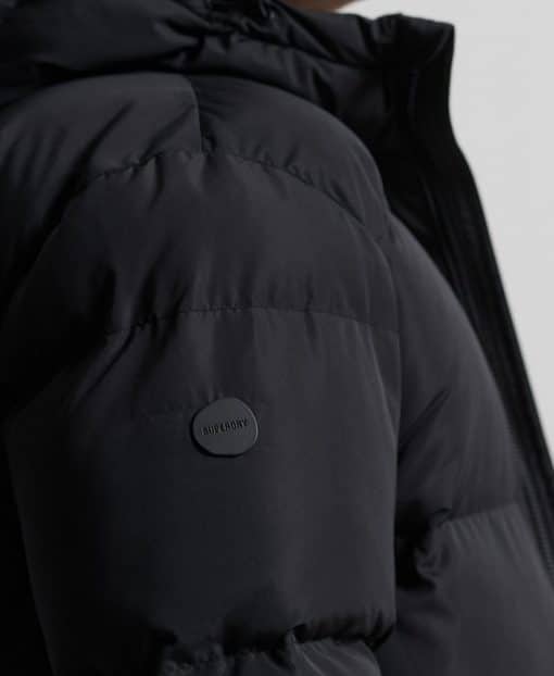 Superdry Studios Longline Duvet Coat Black