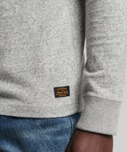 Superdry l/s Grandad Top Athletic Grey Marl