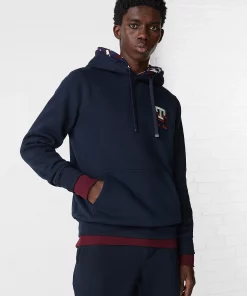 Tommy Hilfiger Monogram Embroidery Hoodie Desert Sky
