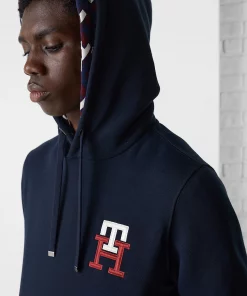 Tommy Hilfiger Monogram Embroidery Hoodie Desert Sky