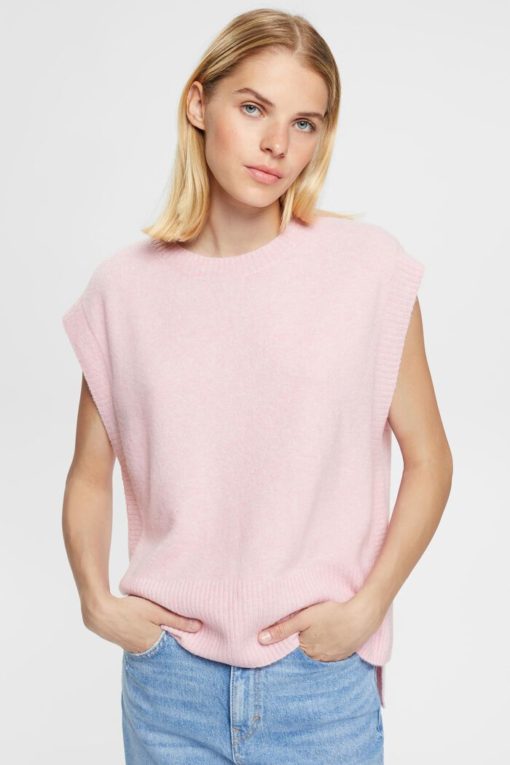 Esprit Knitted Vest Light Pink