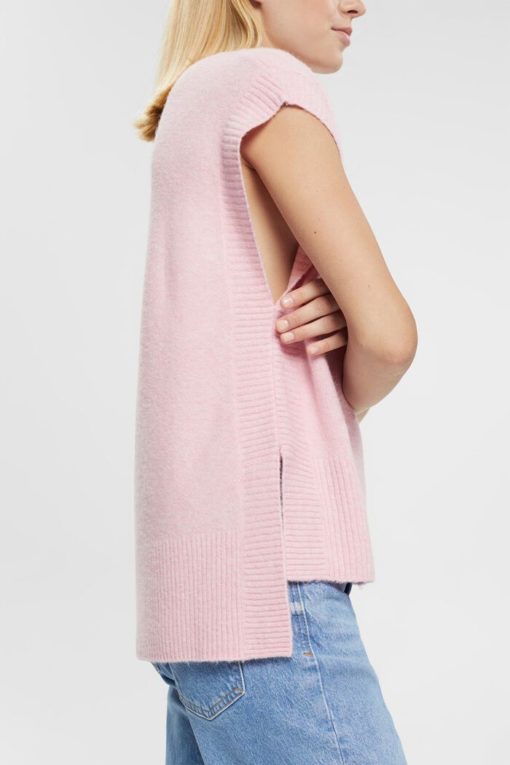Esprit Knitted Vest Light Pink