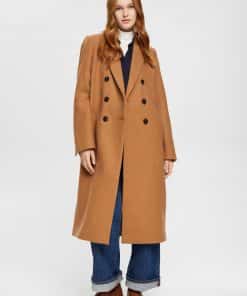 Esprit Wool Coat Caramel