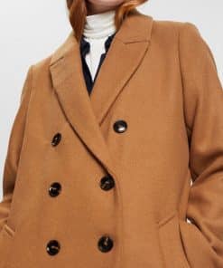 Esprit Wool Coat Caramel