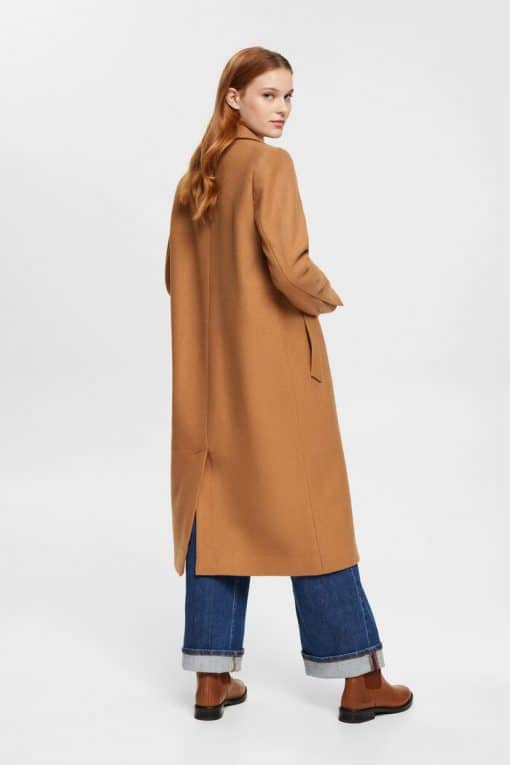 Esprit Wool Coat Caramel