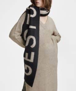 Gestuz Alphagz Long V-dress Warm Sand Melange