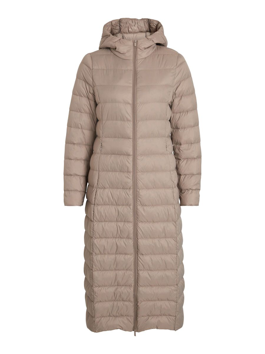 Buy Vila Manya Long Down Jacket Funghi - Scandinavian
