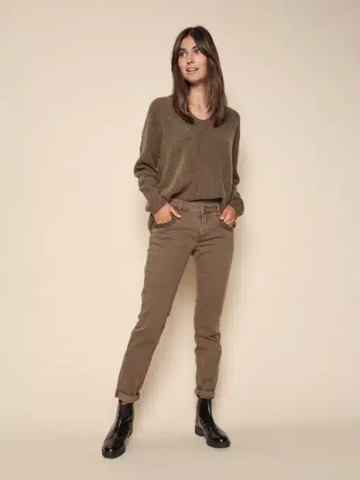 Mos Mosh Naomi Colour Glow Pant Capers Green