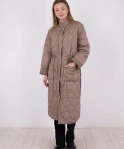 Neo Noir Ford Quilt Coat Beige