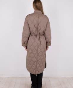 Neo Noir Ford Quilt Coat Beige