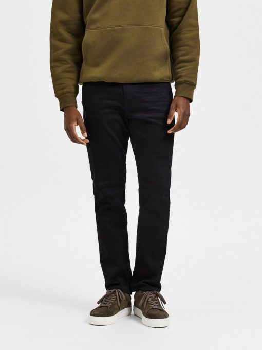 Selected Homme Straight Scott Jeans Black