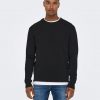Only & Sons Phil Structure Knit Black