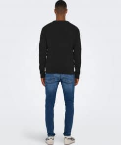 Only & Sons Phil Structure Knit Black