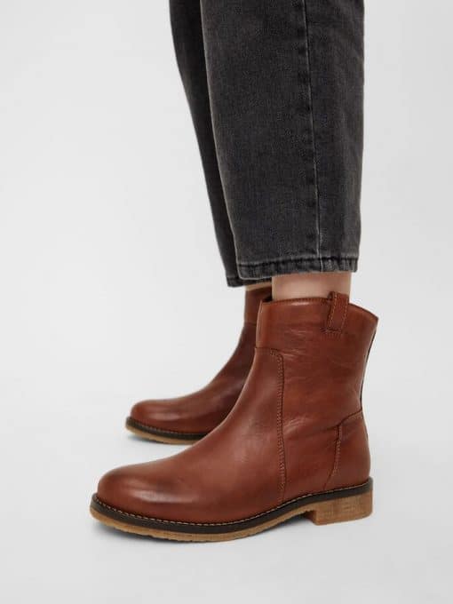 Bianco Biaatalia Winter Leather Boots Cognac