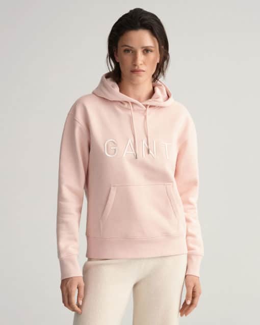 Gant Woman Tonal Hoodie Silver Peony