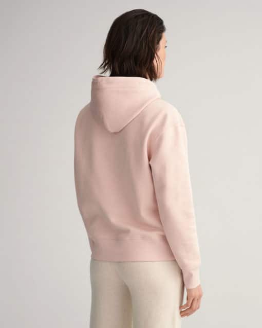 Gant Woman Tonal Hoodie Silver Peony