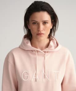 Gant Woman Tonal Hoodie Silver Peony