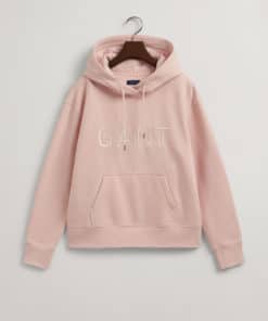 Gant Woman Tonal Hoodie Silver Peony
