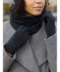 Sauso Onni Unisex Knitted Gloves Charcoal Grey