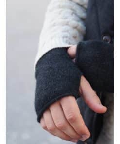 Sauso Ihanuus Knitted Fingerless Glove Charcoal Grey