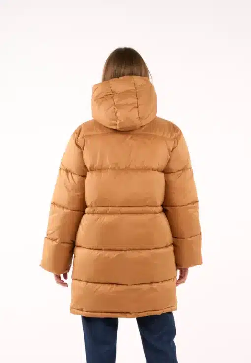 Knowledge Cotton Apparel Thermo Active Puffer Jacket Brown Sugar