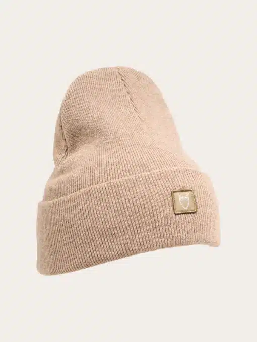 Knowledge Cotton Apparel Leaf Organic Wool Beanie Kelp