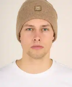 Knowledge Cotton Apparel Leaf Organic Wool Beanie Kelp