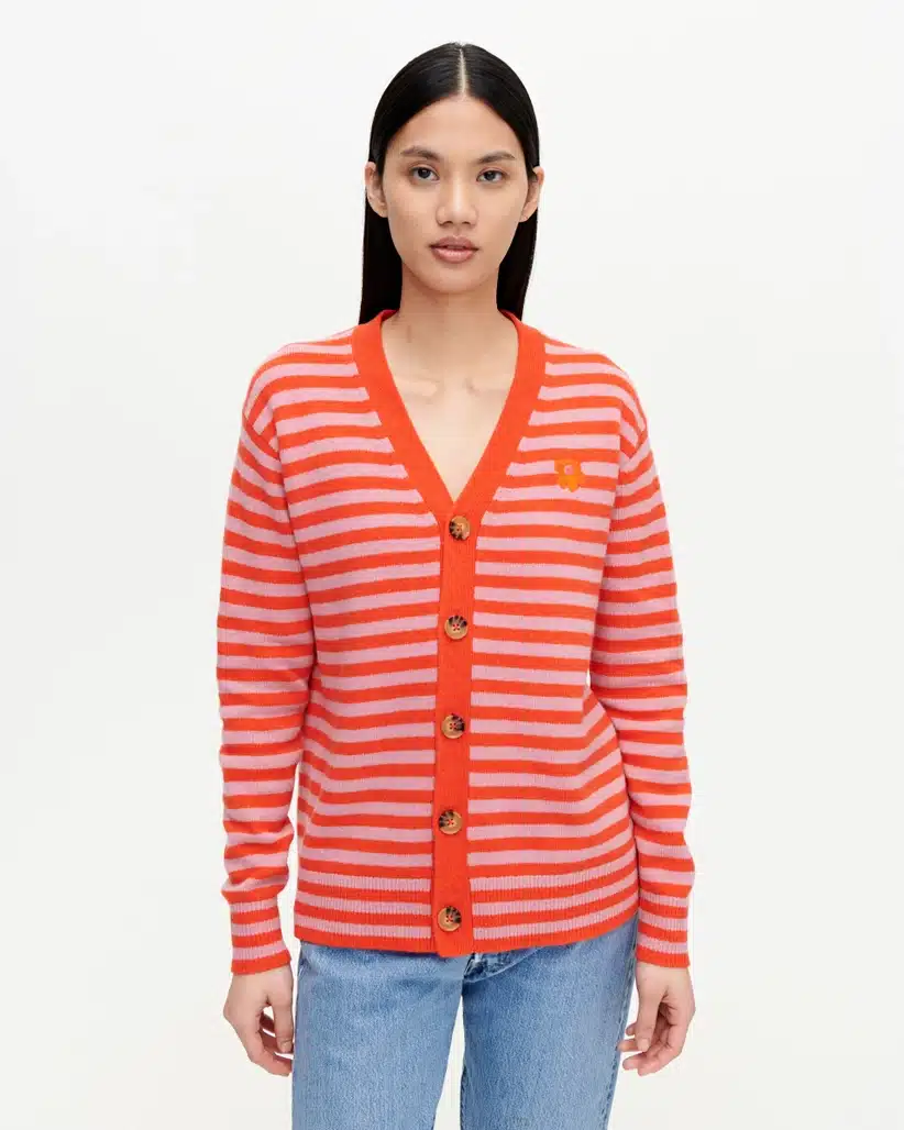 Buy Marimekko Sif Tasaraita Unikko Cardigan - Scandinavian Fashion Store