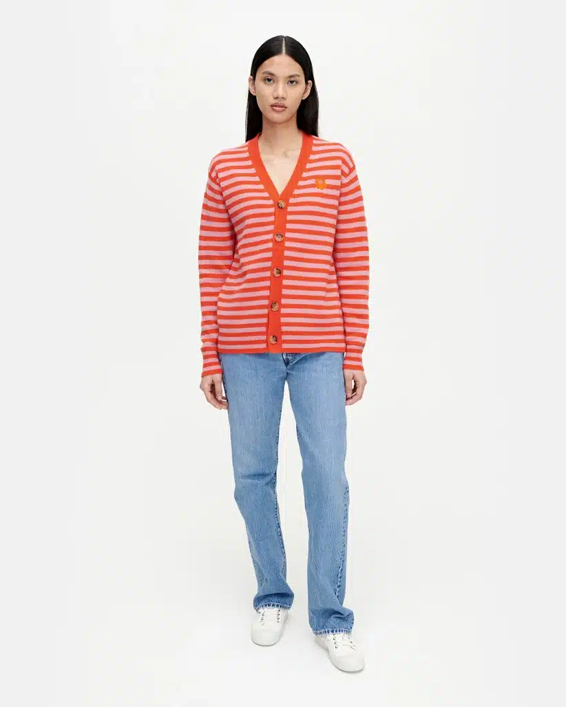 Buy Marimekko Sif Tasaraita Unikko Cardigan - Scandinavian Fashion Store