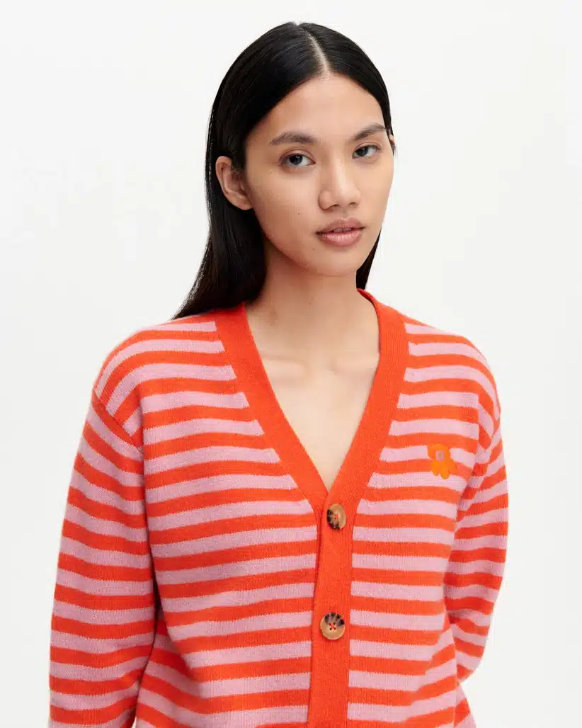 Buy Marimekko Sif Tasaraita Unikko Cardigan - Scandinavian Fashion Store