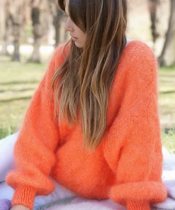 Americandreams Milana Mohair Knit Burnt Orange