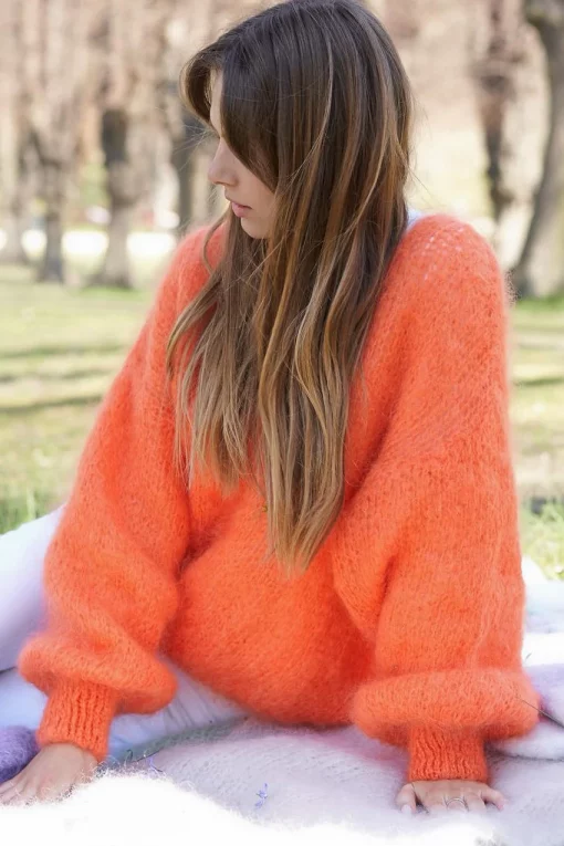 Americandreams Milana Mohair Knit Burnt Orange