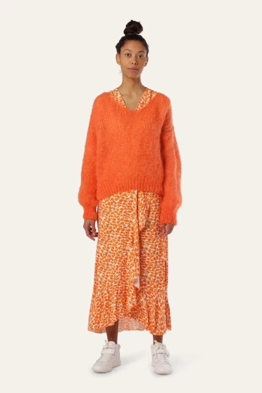 Americandreams Milana Mohair Knit Burnt Orange