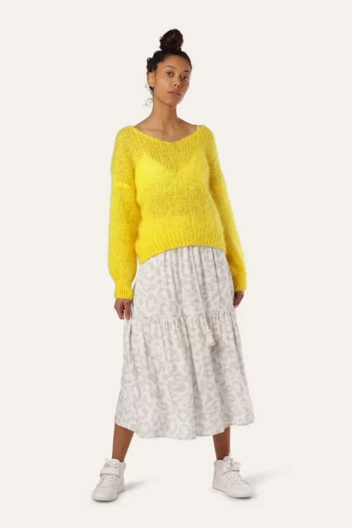 Americandreams Milana Mohair Knit Yellow