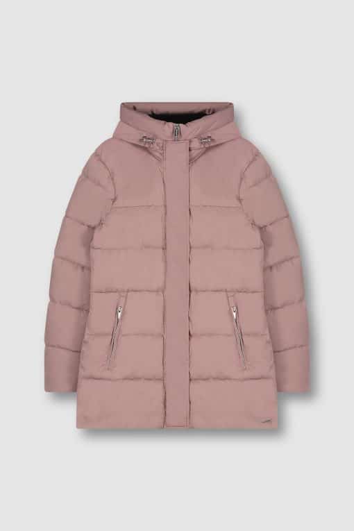 Rino&Pelle Emilia Hooded Padded Coat Mauve