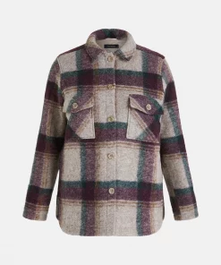 Peak Performance Kelly Wool Shirt Jacket Women Check