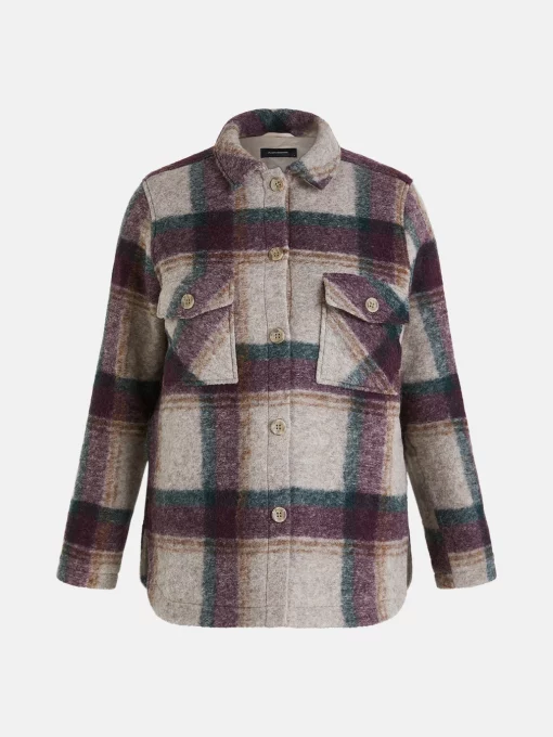 Peak Performance Kelly Wool Shirt Jacket Women Check
