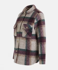 Peak Performance Kelly Wool Shirt Jacket Women Check