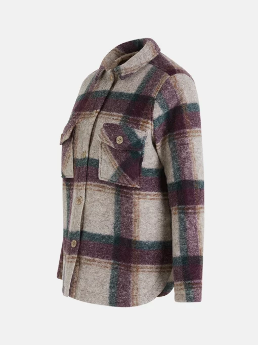 Peak Performance Kelly Wool Shirt Jacket Women Check
