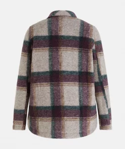 Peak Performance Kelly Wool Shirt Jacket Women Check