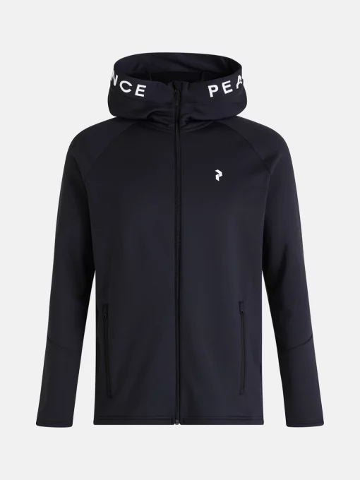 Peak Performance Rider Zip Hood Men Black