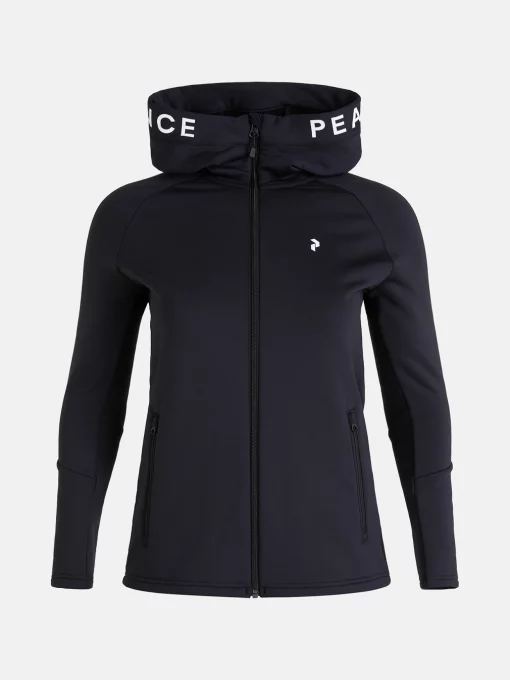 Peak Performance Rider Zip Hood Women Black